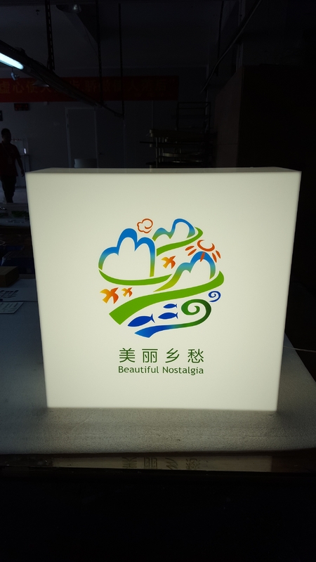 White 8000K Wall Mounted Light Box , 3D Lightbox Signage 2300*420*120mm