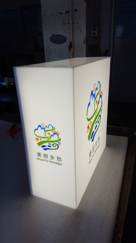 6500K Outdoor Acrylic Light Box Signage With UV Printing