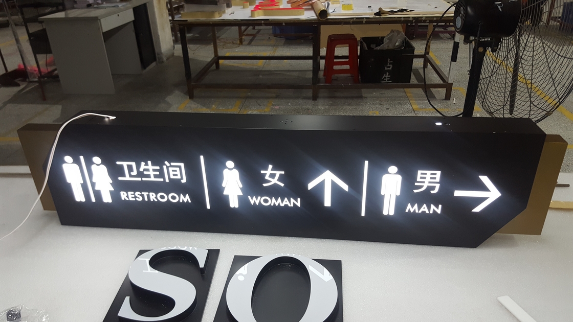 Wall Mounted LED Light Boxes 10000K 2500*250*80mm For Advertising
