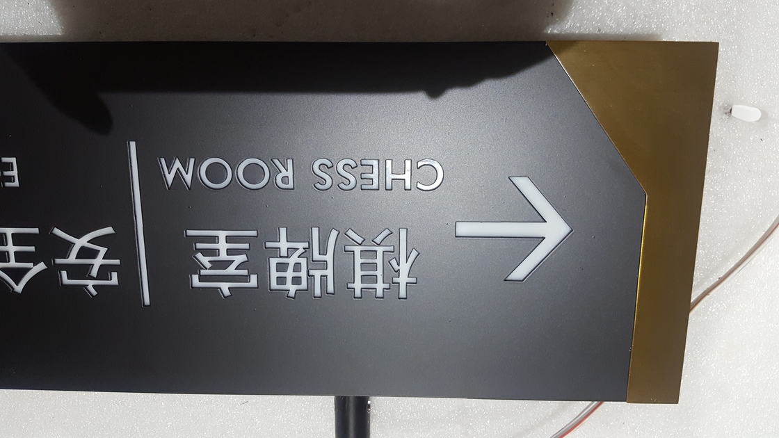 8000K White Outdoor Illuminated Light Box Sign 1650*350mm Depth