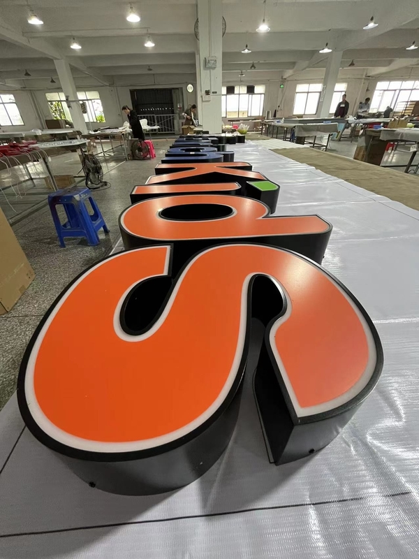 IP65 Outdoor Lighted Sign Letters , Free Standing RGB LED Letters