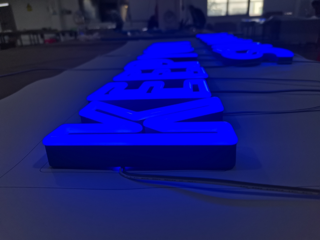 Custom Acrylic 3D LED Letter Signs 0.6mm 0.8mm Stainless Steel for Indoor decoration