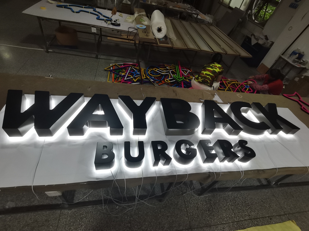 12mm-100mm 3D LED Letter Signs IP65 For Hospitals / Mall 50000 hours Lifetime