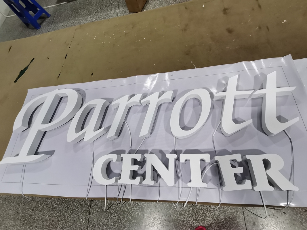 Custom Acrylic 3D LED Lighted Letter Signs UL RoHs Certificated for Bus Stations Burgers Store