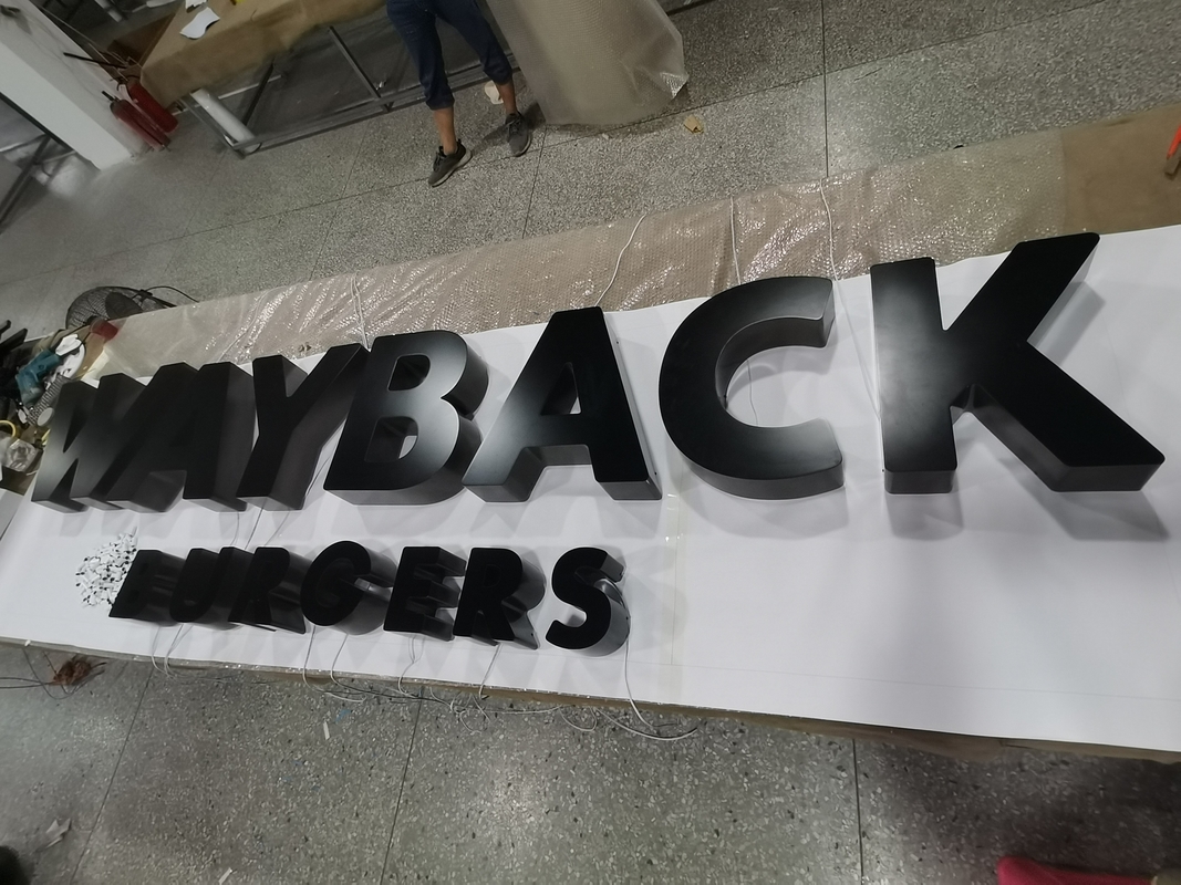 12mm-100mm 3D LED Letter Signs IP65 For Hospitals / Mall 50000 hours Lifetime