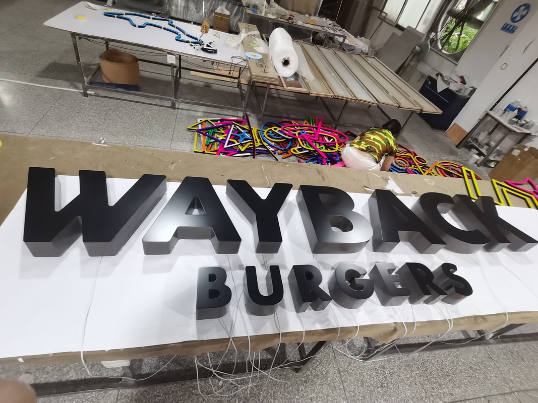 12mm-100mm 3D LED Letter Signs IP65 For Hospitals / Mall 50000 hours Lifetime