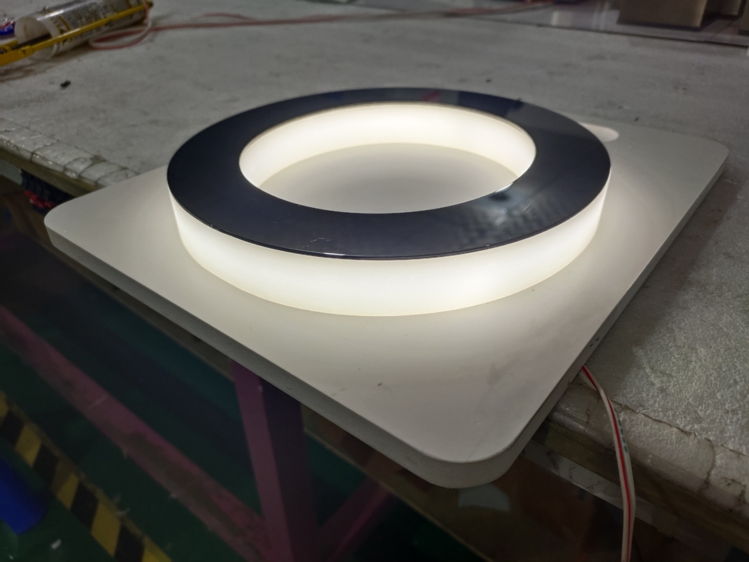 Aurora Acrylic Side Lit Channel Letters Electroplated / polished