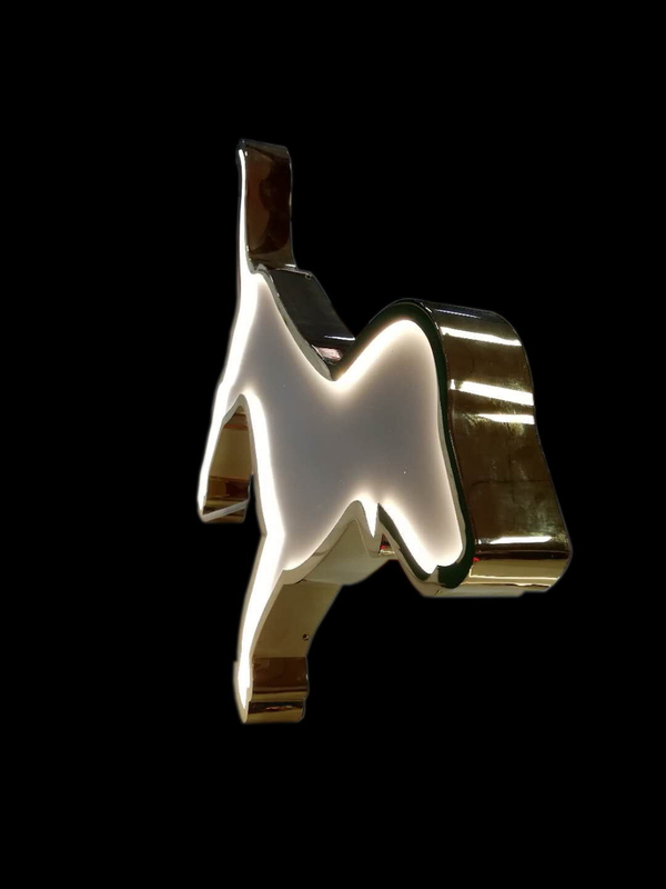 Stainless Steel / Acrylic Visual Merchandising Displays Golden for Retail Store