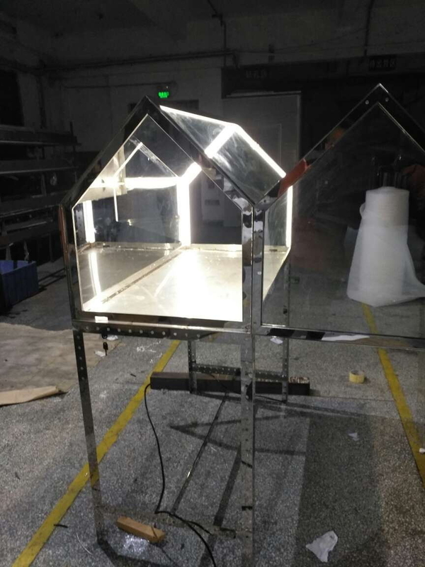 Aurora Retail Visual Merchandising Displays Chromed For Showcase Products